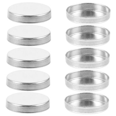 FOYTOKI 30pcs Empty Makeup Pans Durable Eyeshadow Containers for Diy Cosmetics Storage Portable Blush Eyeshadow Pressing Tool for Women and Girls
