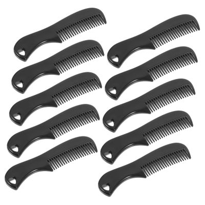 Baluue 10pcs Beard Care Comb Wide Tooth for Curly Hair Mens Mustache Comb Hair Styling Tool Travel