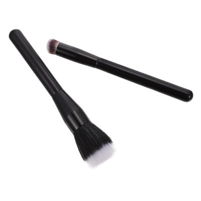 FOMIYES 2pcs Double-layer Fiber Blush Brushes Soft Hair Makeup Brushes for Blush and Powder Application for Beauty Bloggers and Makeup Artists