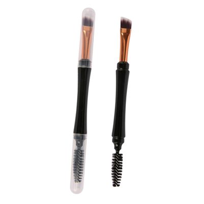 2Pcs Dual Purpose Makeup Brush Set Eyelash Combs for Women
