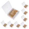 HONMEET 1200pcs Long Cotton Buds Disposable Makeup Cleaning Swabs for Face Eyelash Care Double-ended Cotton Swabs for Personal Salon Use view 1