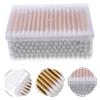 HONMEET 1200pcs Long Cotton Buds Disposable Makeup Cleaning Swabs for Face Eyelash Care Double-ended Cotton Swabs for Personal Salon Use view 2