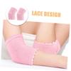 BIUDECO 2pairs Toeless Women Socks Gel Heel Cracked Heel Relief Elbow Sleeve Support view 3