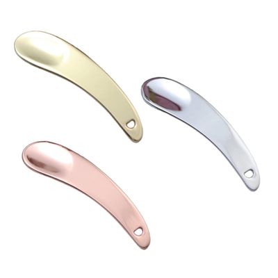 HAPINARY 3pcs Makeup Spatula Zinc Alloy Facial Cream Scoop Eye Cream Spoon and Cosmetic Applicator for Clean and Tidy Skincare Routine Gold Silver Rose Gold