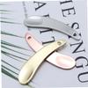 HAPINARY 3pcs Makeup Spatula Zinc Alloy Facial Cream Scoop Eye Cream Spoon and Cosmetic Applicator for Clean and Tidy Skincare Routine Gold Silver Rose Gold view 4