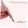 FOMIYES 2pcs Retractable Lip Brush Set Portable Lip Gloss Applicator Cap for Women Makeup Tool for Lipstick and Balm view 3