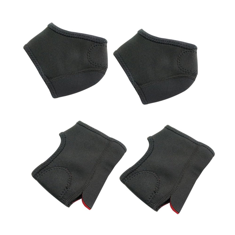 Didiseaon 2set Foot Care Silicone Heel Covers of Socks Toe Protectors Heel Inserts for Men Women Comfortable Elastic