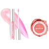 Buxom Plump Shot Collagen-Infused Lip Serum in Spellbound Pink Multichrome + Plump Shot Collagen Peptides Plumping Cream Blush, Cream-to-Powder Blush in shade Coral Sheer view 1