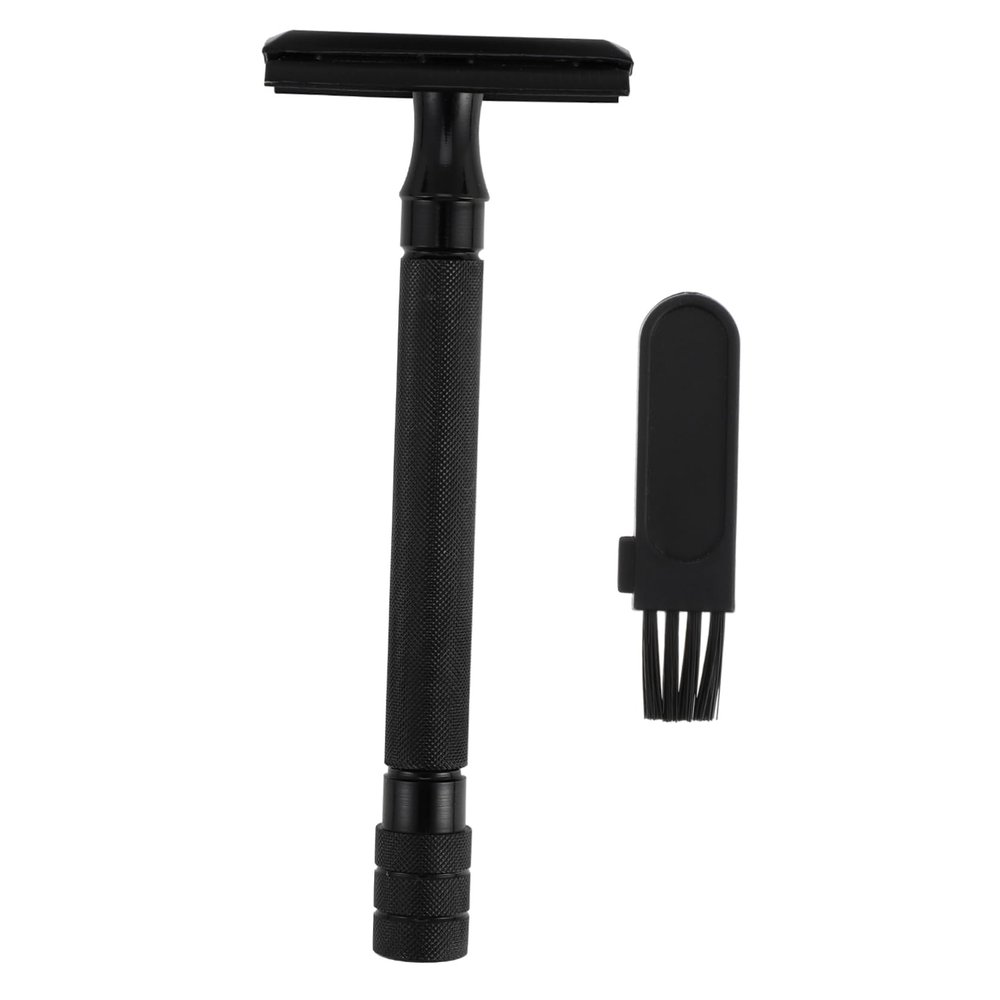 Ipetboom Facial Razor Beard Trimmer Safety Razor Brush Beard Care Tool for Men Women Double