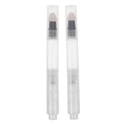 Baluue 2pcs Press-type Makeup Applicator Pens Portable Blush Lip Gloss Dispenser with Sponge Tip for Easy Application Refillable Container for Travel-friendly Cosmetic Use