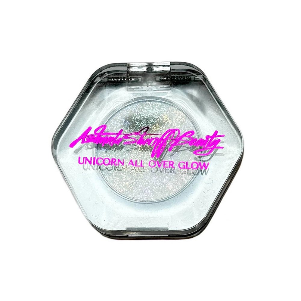 Ashunta Sheriff Beauty Unicorn All Over Glow Highlighter, Radiant Shimmer Formula for Face, Lightweight Long-Lasting, and Blendable Glow Effect for Face and Neck, Vegan and Cruelty-Free Makeup