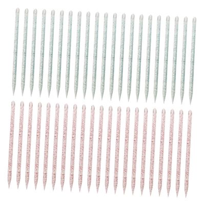 Ipetboom 200pcs Manicure Dual-headed Cuticle Remover Tool Dotting Pen Kit for Nail Art Abs Material Travel Diy Use