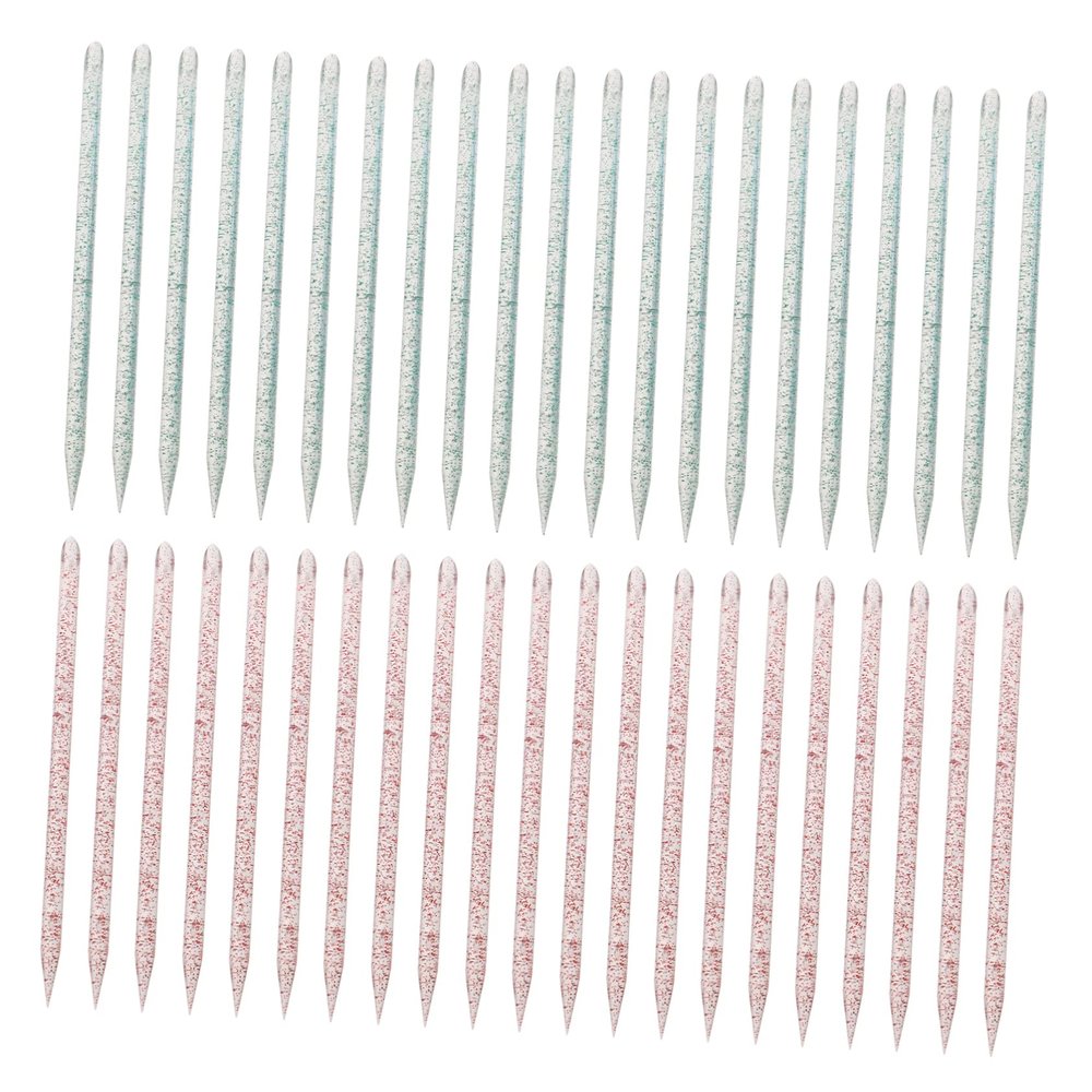 Ipetboom 200pcs Manicure Dual-headed Cuticle Remover Tool Dotting Pen Kit for Nail Art Abs Material Travel Diy Use
