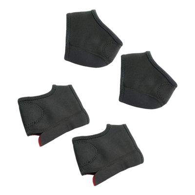 Baluue 2set Silicone Heel Covers Gel Heel Protectors Inserts for Toeless Spa Socks Foot Care Softening Dry Cracked Feet