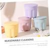 Baluue 2sets Makeup Brush Cleaning Bowl Silicone Eye Shadow Brush Cleaner Box Drying Rack Function and Easy to Clean for Various Makeup Tools view 3