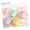Baluue 2sets Makeup Brush Cleaning Bowl Silicone Eye Shadow Brush Cleaner Box Drying Rack Function and Easy to Clean for Various Makeup Tools view 4