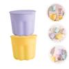 FOMIYES 2sets Makeup Brush Cleaning Bowl Silicone Beauty Tool Cleaner Kit Makeup Brush Rinsing Bowl Integrated Storage Box view 3
