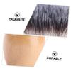 FOMIYES Natural Wooden Handle Synthetic Nylon Bristles Beard Brush for Men Double Sided Comb Shaving Brush Hair Facial Care Tool Perfect for Wet or Dry Beards view 3