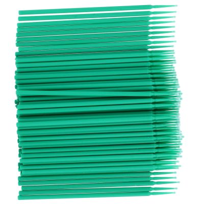 MERRYHAPY 2packs Beauty Cotton Brush Sponge for Cleansing Makeup Removal Dental Sticks Applicator Sticks Green Makeup Essentials