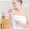 Anneome Long Handle Back Rub Shower Brush Body Scrubber for Women Bath Massage Cleaning Brush Shower Body Scrubber view 3