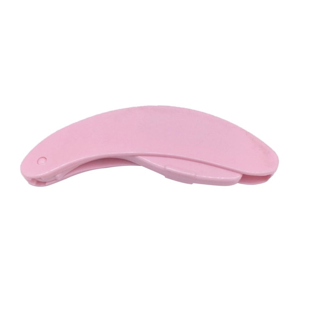 Baluue Eyelash and Brow Makeup Brush Set 4pcs Curved Eyebrow Comb Plastic Handle Folding Design for Travel