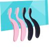 Baluue Eyelash and Brow Makeup Brush Set 4pcs Curved Eyebrow Comb Plastic Handle Folding Design for Travel view 2