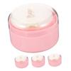 Baluue 4pcs Body Powder Box Powder Puff Portable Container for Travel and Home Use Lightweight and Synthetic Sponge for Care view 1