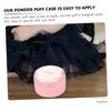 Baluue 4pcs Body Powder Box Powder Puff Portable Container for Travel and Home Use Lightweight and Synthetic Sponge for Care view 3