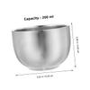FOMIYES 2pcs Premium Stainless Steel Shaving Bowl Double Layer Shaving Cup for Men Durable Material for and Comfortable Experience Capacity view 2