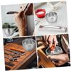 FOMIYES 2pcs Premium Stainless Steel Shaving Bowl Double Layer Shaving Cup for Men Durable Material for and Comfortable Experience Capacity view 3