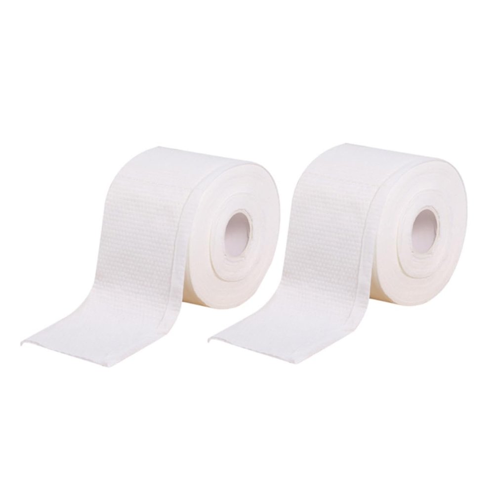 Beatifufu 2rolls Cotton Face Towels Makeup Remover Wipes Cleansing Towelettes for Dry Wet Facial Cleansing