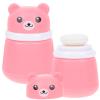 Didiseaon 2pcs Fluffy Makeup Pads Rounds Inspired Puff Box Powder Puff and Container Talcum Powder Case for Travel view 1