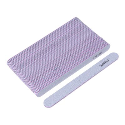 Double Sided Nail File 25 Pack Sandpaper Manicure Tool for Natural Nails