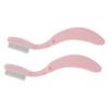 BIUDECO Metal Eyebrow Comb Lash Extension Brush Folding Makeup Tool Compact for Travel Beauty Essential view 1