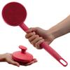 Aura Body Clean Pro - Silicone Electric Body Scrubber for Acne, Ingrown Hair & KP - IPX7 Waterproof, Rechargeable Exfoliating Shower Brush with Handle. Freeform Grip, & 7000+ Sonic Vibration - Cherry view 1