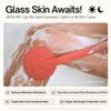 Aura Body Clean Pro - Silicone Electric Body Scrubber for Acne, Ingrown Hair & KP - IPX7 Waterproof, Rechargeable Exfoliating Shower Brush with Handle. Freeform Grip, & 7000+ Sonic Vibration - Cherry view 2