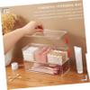 FOMIYES Makeup Puff Organizer Box Transparent Acrylic Cosmetics Holder for Sponges and Jewelry Durable Storage Case for Easy Access and Tidiness view 4