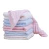 BESTonZON 6pcs Facecloth Pure Cotton Gauze Towels Soft Absorbent Handkerchiefs for Newborns for Feeding Pink view 1