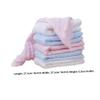 BESTonZON 6pcs Facecloth Pure Cotton Gauze Towels Soft Absorbent Handkerchiefs for Newborns for Feeding Pink view 2