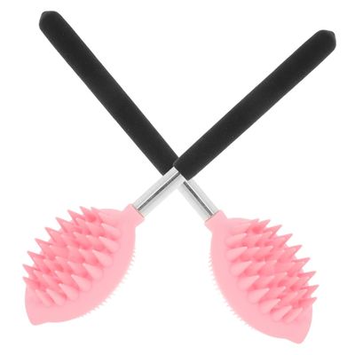 Ipetboom 2pcs Body Bath Brush Shower Brush Back Scrubber for Women Exfoliating Back Wash