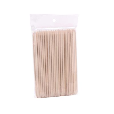 FOMIYES Nail Art Tools Set 200pcs Double-ended Wooden Sticks Cuticle Pusher Cleaner for Home Salon 15cm