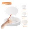 FRCOLOR Led Makeup Mirror with Feature Portable Cosmetic Storage Container Brightness for Travel and Home Use for Precision Makeup Application view 3