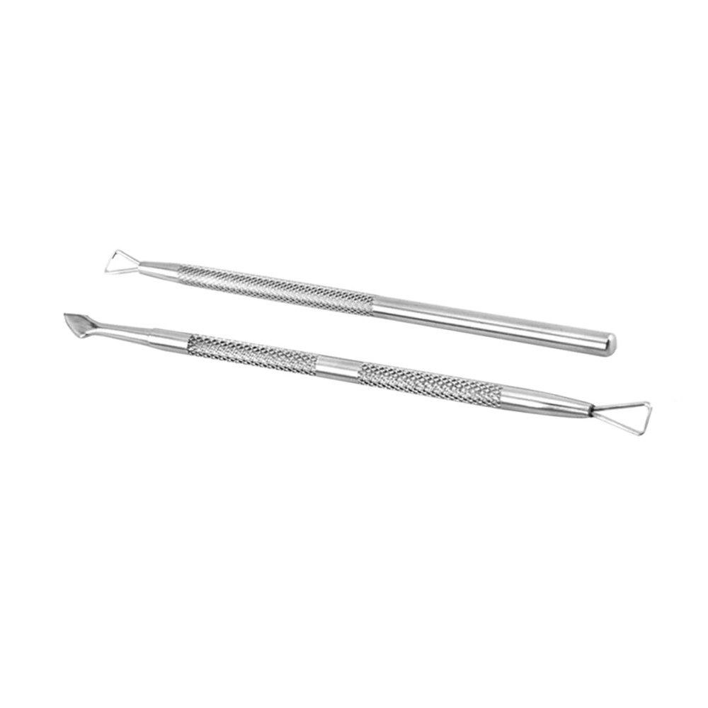 FOMIYES 3pcs Professional Stainless Steel Manicure Tool Set for Cuticle Care Nail Art