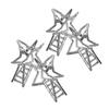 TOVINANNA 4pcs Star Hair Clips for Women Metal Jaw Clips Decorative Hair Accessories for Parties Weddings and Everyday Use Comfortable Silver view 1