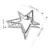 TOVINANNA 4pcs Star Hair Clips for Women Metal Jaw Clips Decorative Hair Accessories for Parties Weddings and Everyday Use Comfortable Silver view 2