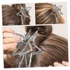 TOVINANNA 4pcs Star Hair Clips for Women Metal Jaw Clips Decorative Hair Accessories for Parties Weddings and Everyday Use Comfortable Silver view 3