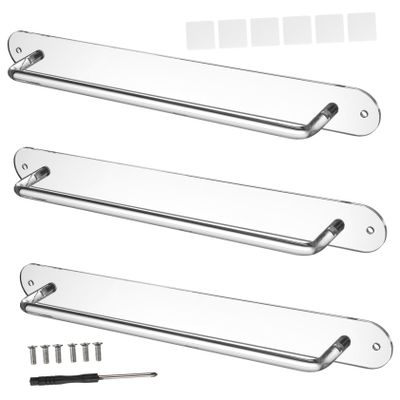Healvian 3pcs Acrylic Claw Clip Organizer Wall-mounted Storage for Hair Accessories Scarf Rack Ties Stylish Display Stand for Women Hair Clips