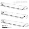 Healvian 3pcs Acrylic Claw Clip Organizer Wall-mounted Storage for Hair Accessories Scarf Rack Ties Stylish Display Stand for Women Hair Clips view 1