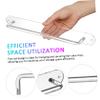 Healvian 3pcs Acrylic Claw Clip Organizer Wall-mounted Storage for Hair Accessories Scarf Rack Ties Stylish Display Stand for Women Hair Clips view 3
