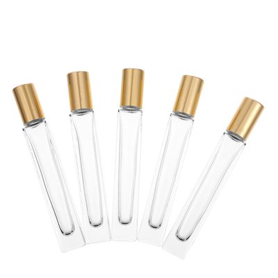 FOMIYES 5pcs Essential Oil Roller Bottles Clear Glass Roll Bottles Leakproof Design for Perfumes Aromatherapy and Massage Oils